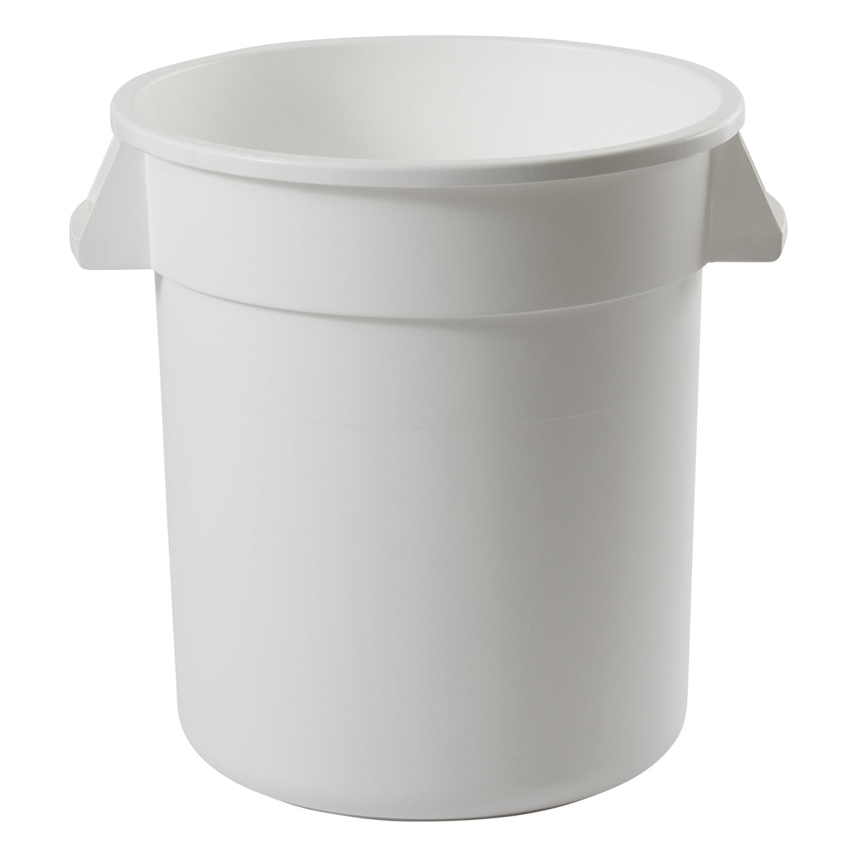 PTC-10W - Heavy-Duty Round Trash Can - White, 10 Gallon