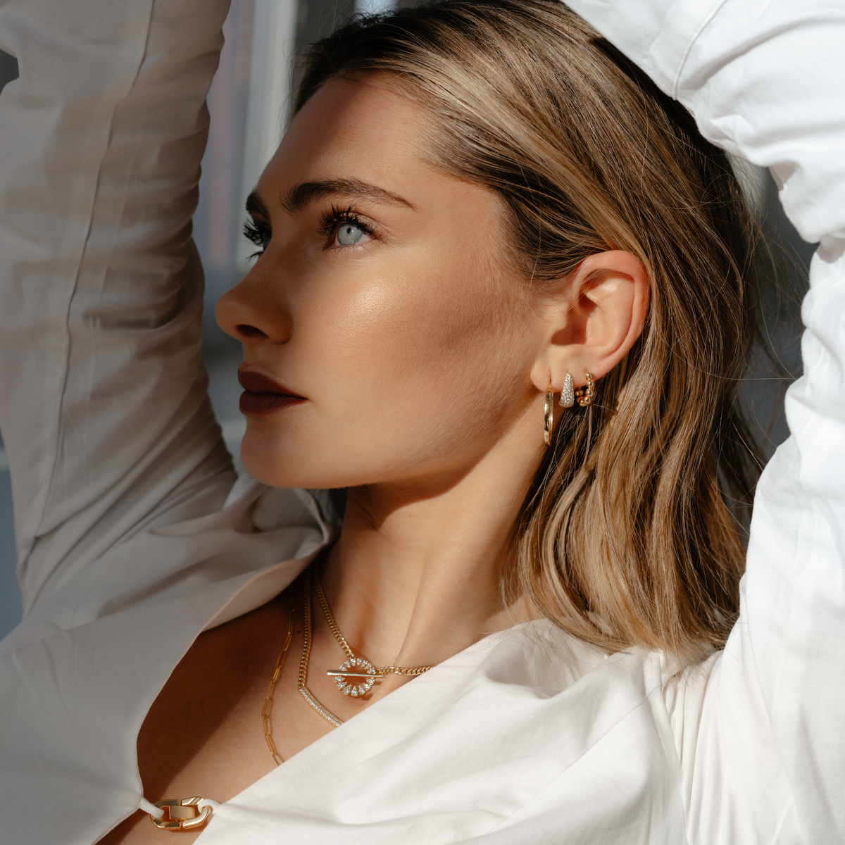 Poppy Rae Pebble Hoops