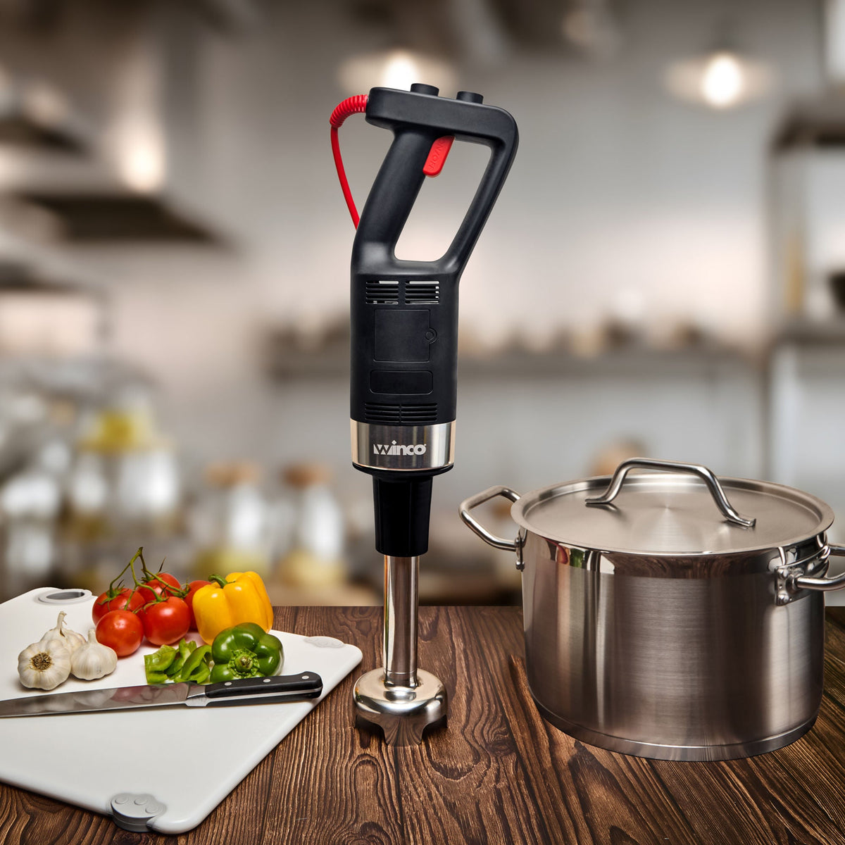 WIB-50010 - Winco ProFusion Immersion Blender with 10" Shaft & Whisk
