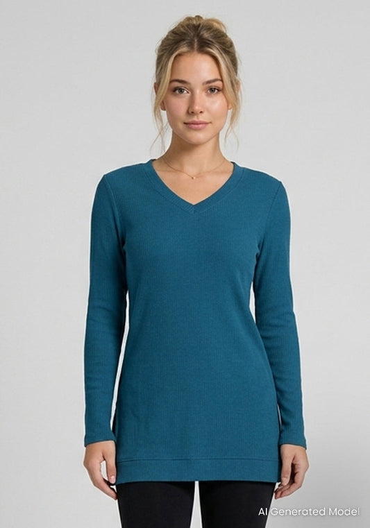 Evie Petite Tunic - Blue Pine