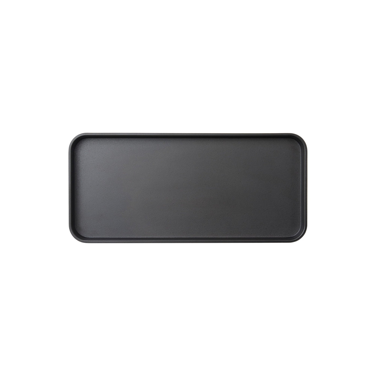 MMP-1306K - Melamine Platter, 13in L x 6in W x 1in H, Black