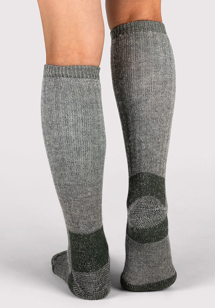 Womens Extreme Over The Calf Socks - Forest Dark Moss
