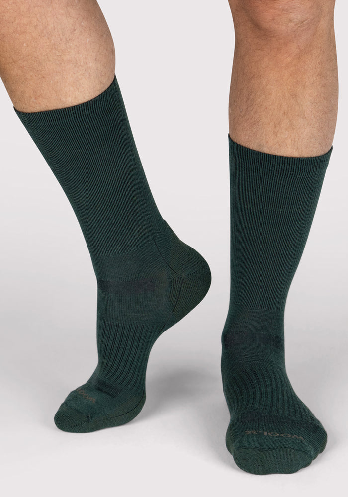 Mens Harbor Crew Sock - Forest