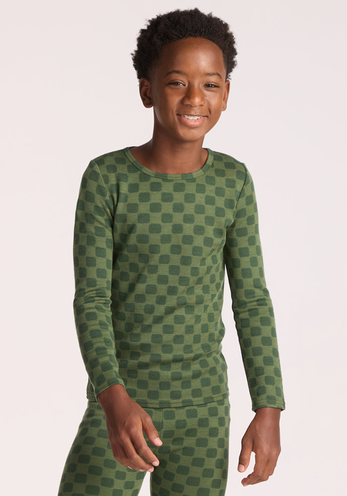 Kids Explorer Base Layer Top - Frog Hop