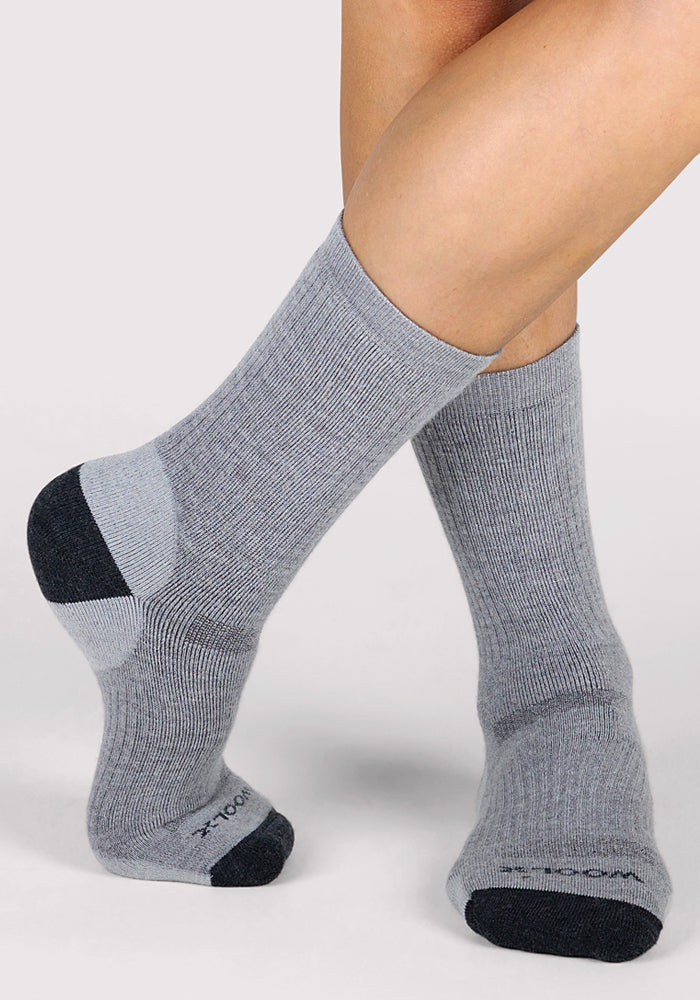 Womens Core Crew Socks - Grey