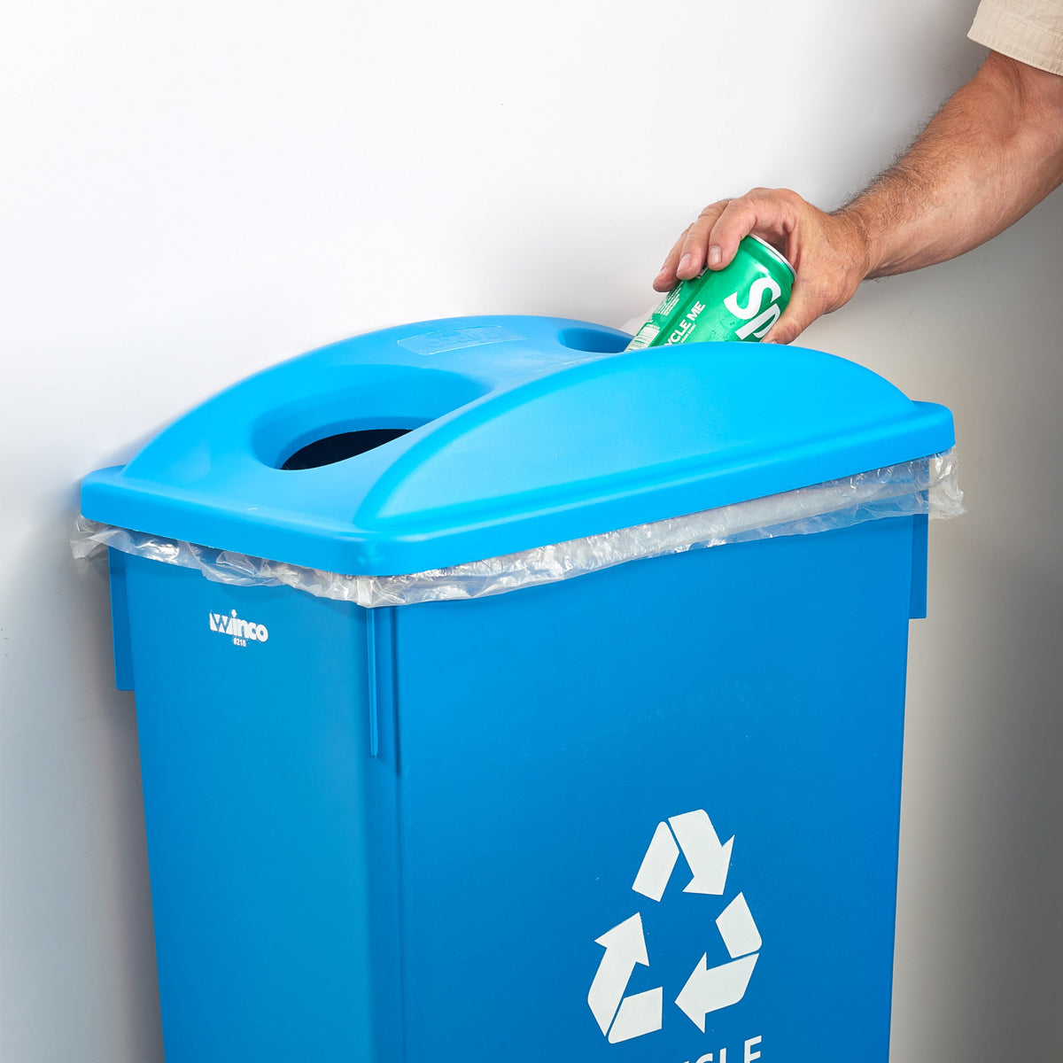 PTCB-23L - Bottle/Can Recycling Cover for 23 Gallon Slender Trash Can