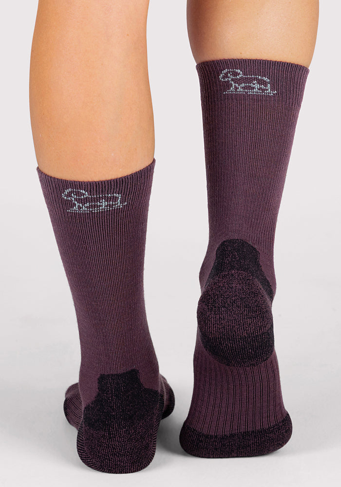 Womens Harbor Crew Sock - Grape Harvest