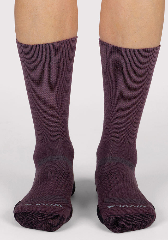 Womens Harbor Crew Sock - Grape Harvest