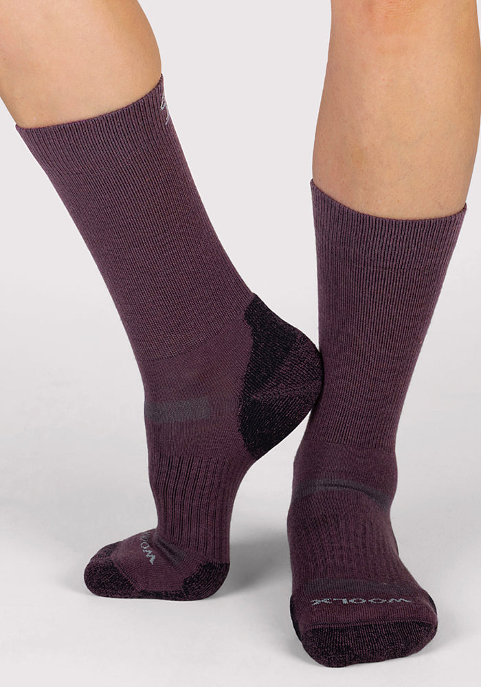 Womens Harbor Crew Sock - Grape Harvest