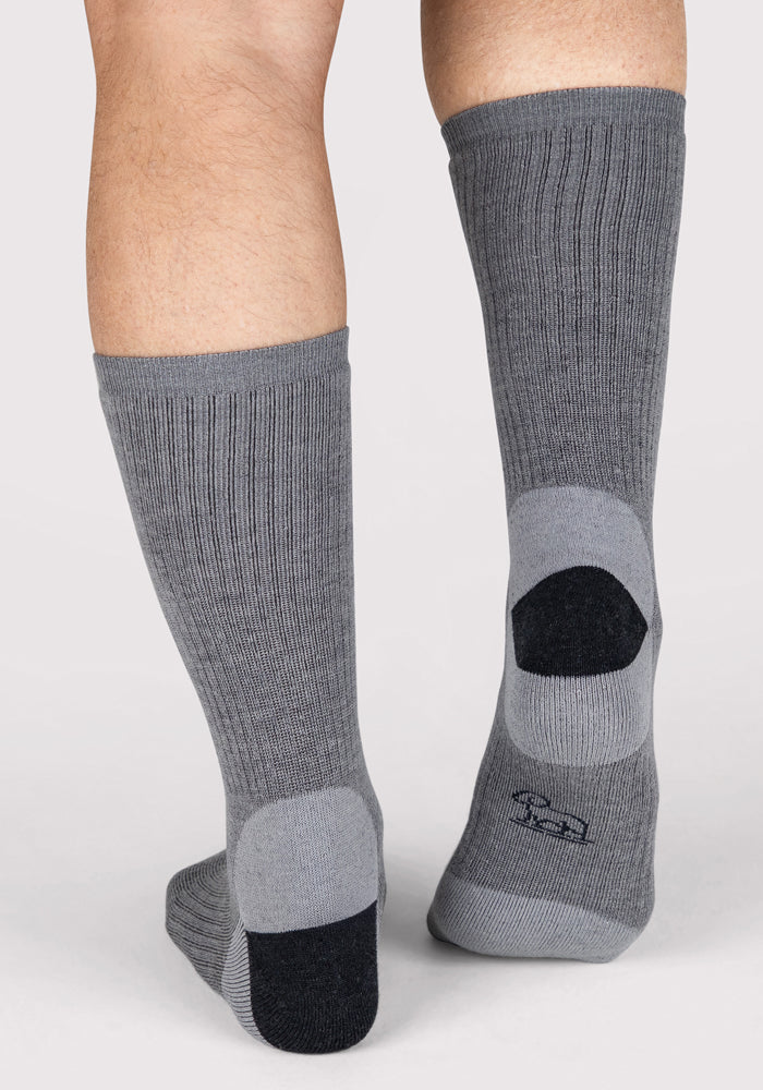 Mens Core Crew Socks - Grey