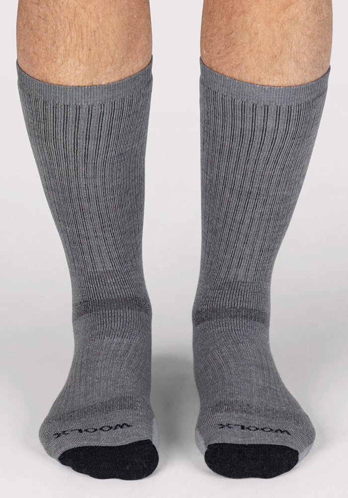 Mens Core Crew Socks - Grey