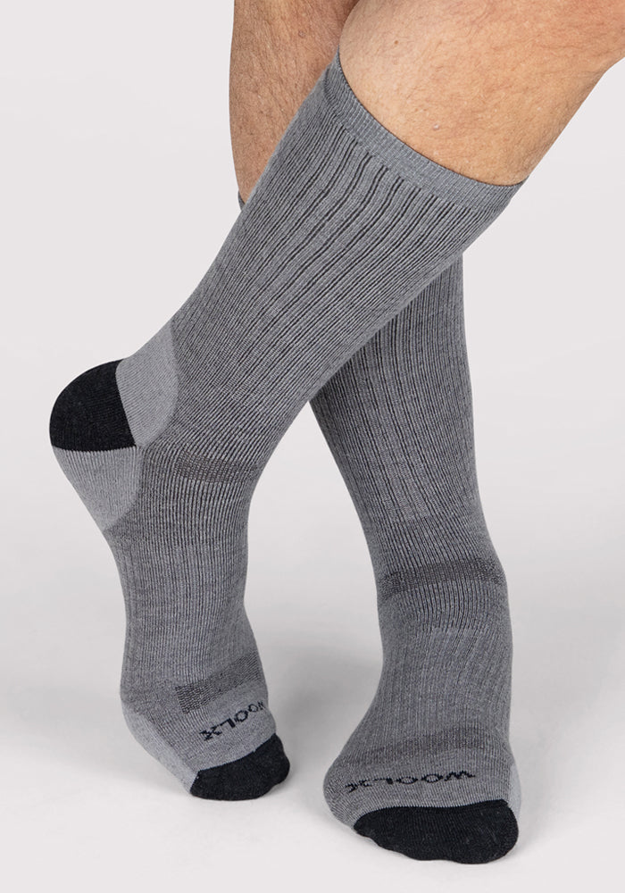 Mens Core Crew Socks - Grey