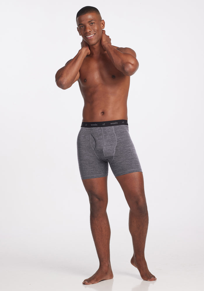 Reaction Boxer Briefs - Graphite Heather
