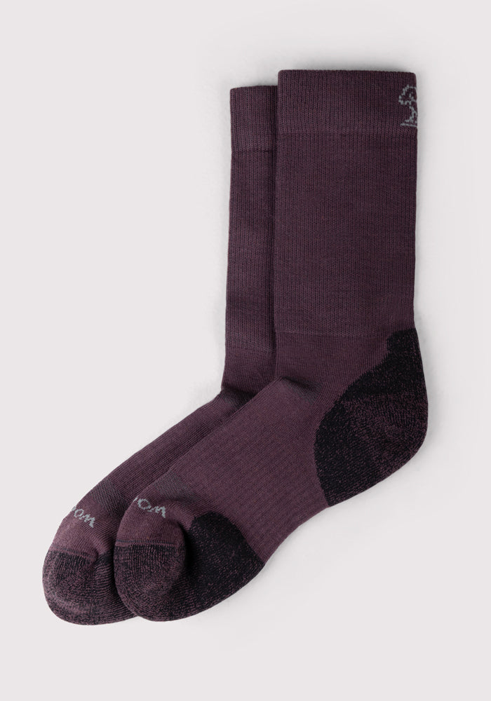 Womens Harbor Crew Sock - Grape Harvest