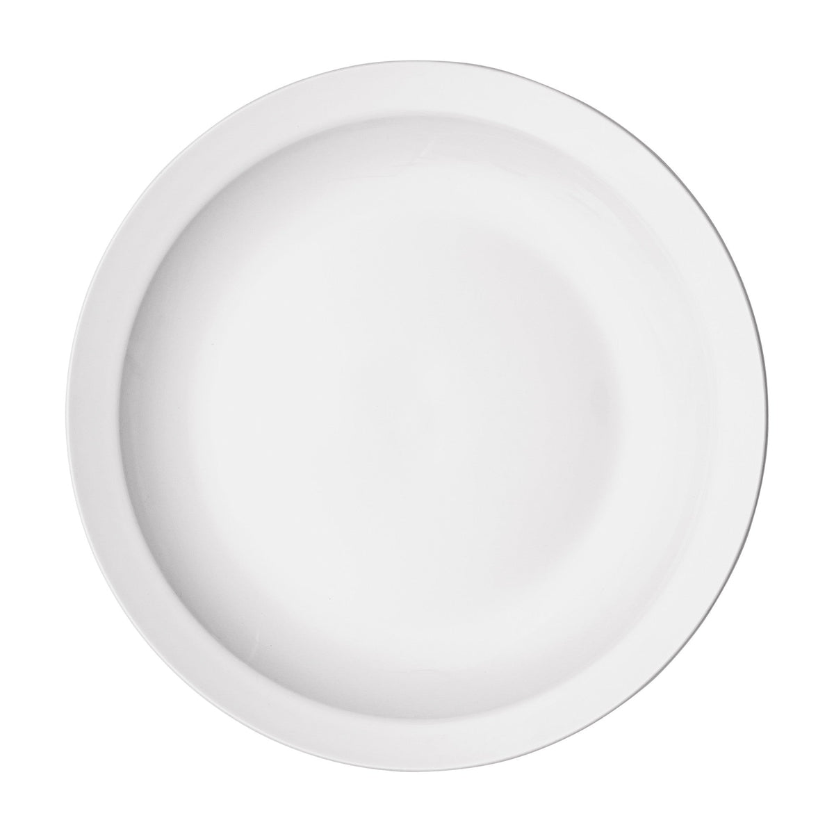 BPR-9NR - Porcelain Narrow Rim Plate Porcelain - White (24 Pieces/Case)