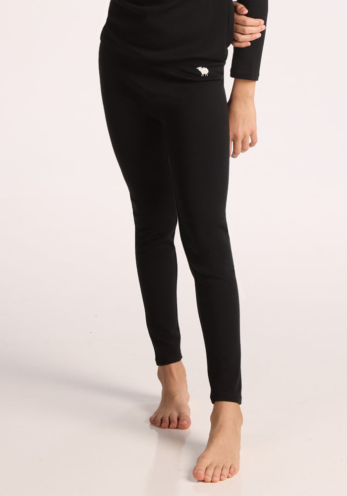 Kids Explorer Base Layer Bottoms - Black