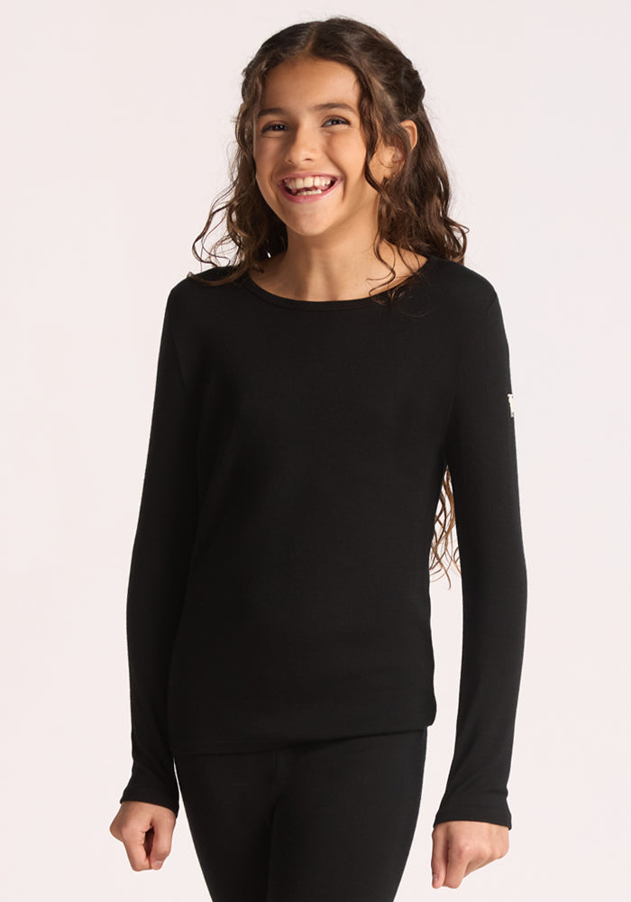 Kids Explorer Base Layer Top - Black