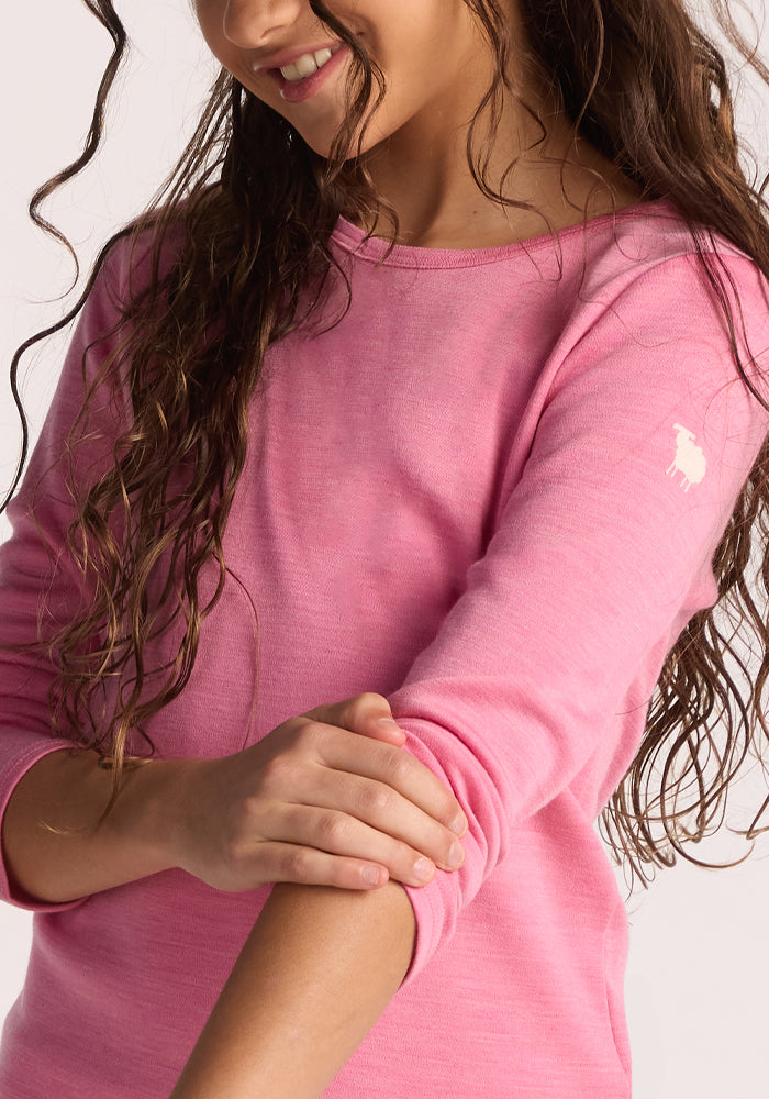 Kids Explorer Base Layer Top - Pinky Promise
