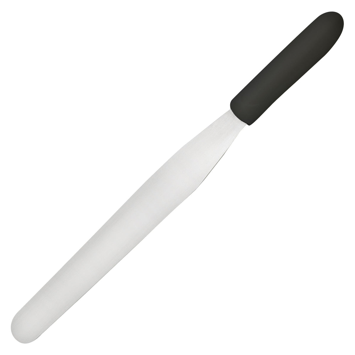 TKPS-9 - Bakery Spatula, Black Polypropylene Handle - 10" x 1-3/8"