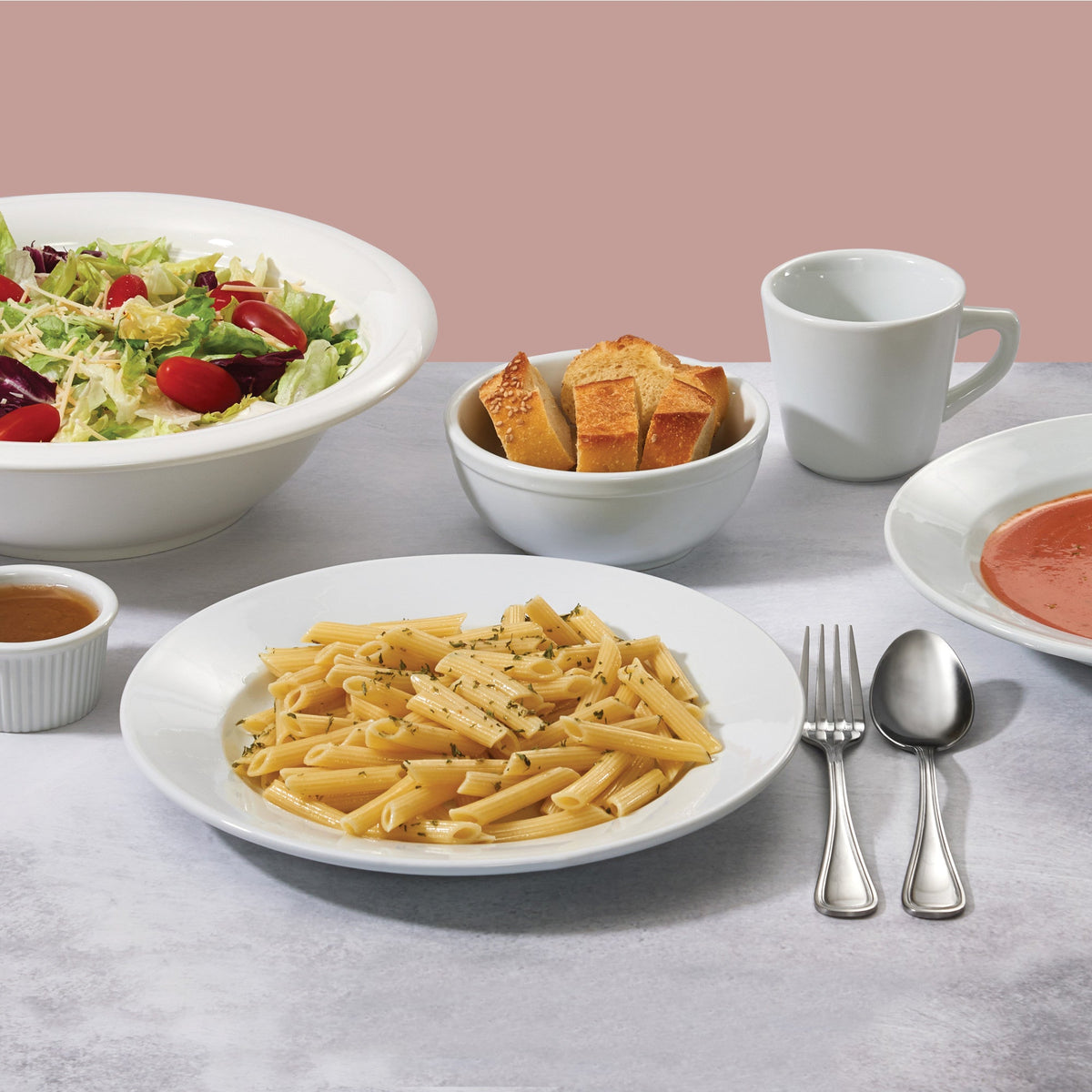BPB-26RE - Birkhall Porcelain Rolled Edge Pasta Bowl, 26 oz - White (12 Pieces/Case)