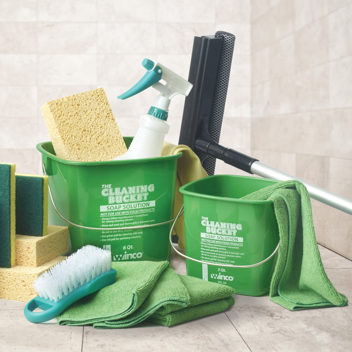 PPL-6G - Cleaning Bucket - Green Soap, 6 Quart