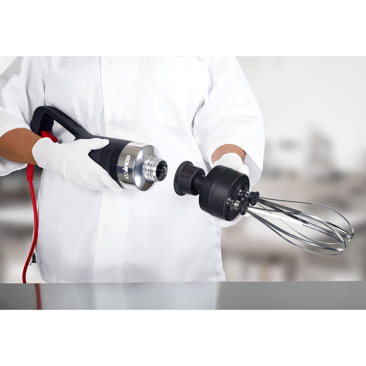WIB-50010 - Winco ProFusion Immersion Blender with 10" Shaft & Whisk