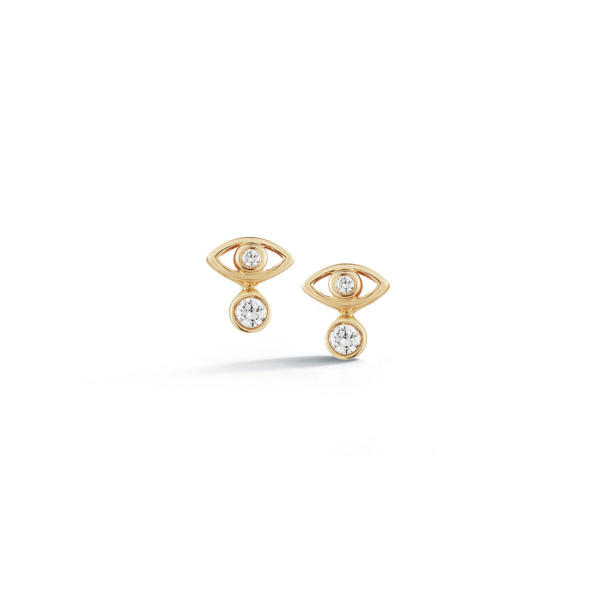 Lulu Jack Stacked Evil Eye Studs