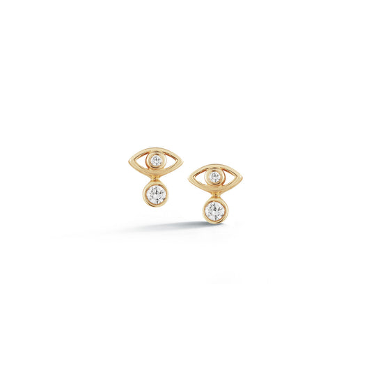 Lulu Jack Stacked Evil Eye Studs