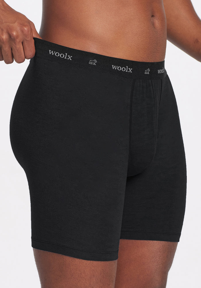 Jazzy No Fly Boxer Briefs - Black
