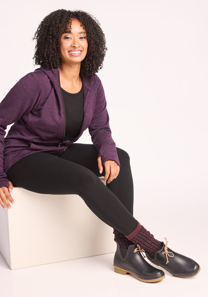 Womens Joey Crew Socks - Warm Violet