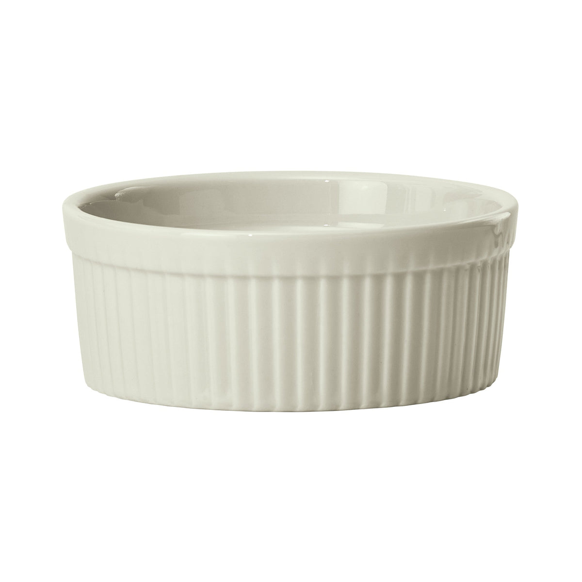 FRR-8-AW - Porcelain Fluted Ramekin, 8 oz - American White (36 Pieces/Case)