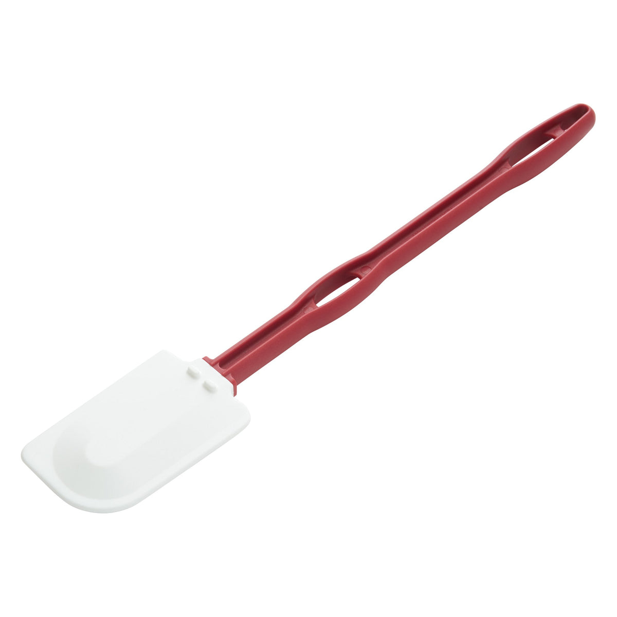 PSH-16 - 16-1/4" Silicone Scraper, Flat Blade, Heat Resistant, Red Handle, NSF