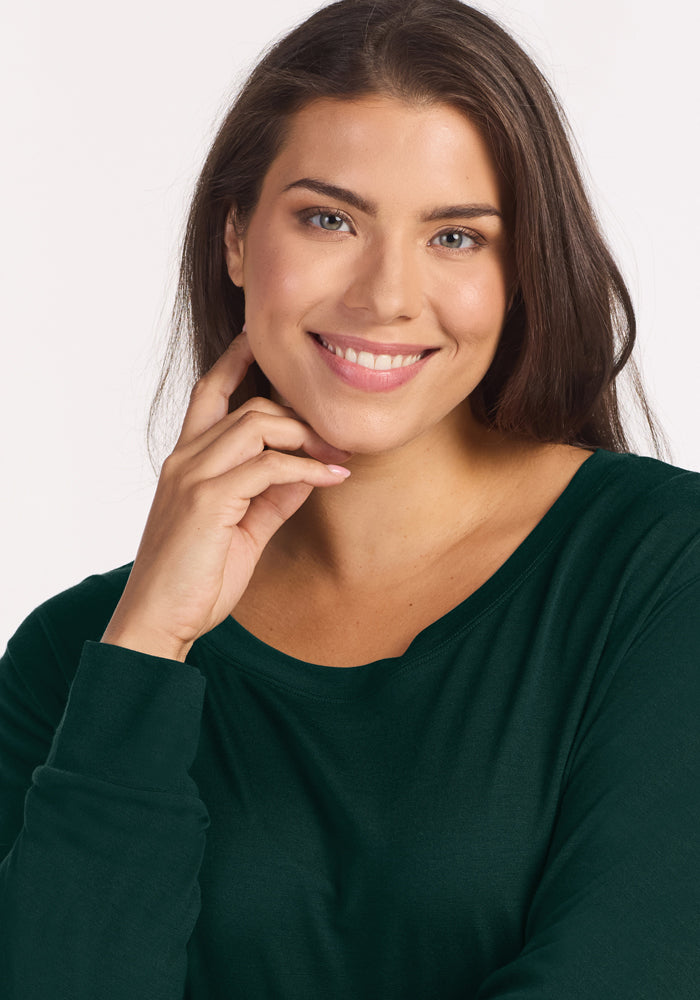 Ashlie Lounge Top - Deep Pine