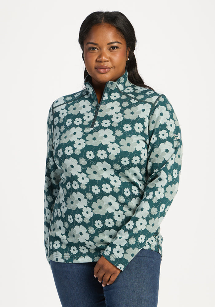Emi 1/4 Zip - Coastal Wildflower