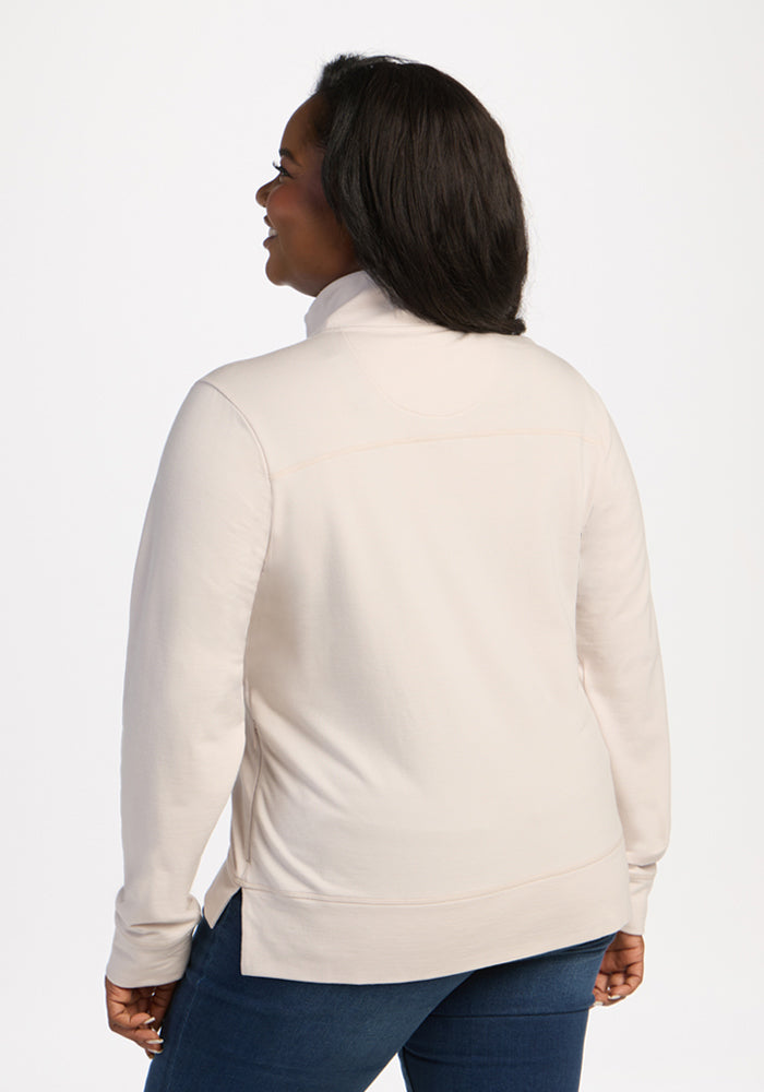 Annie 3 Button Pullover - Ecru
