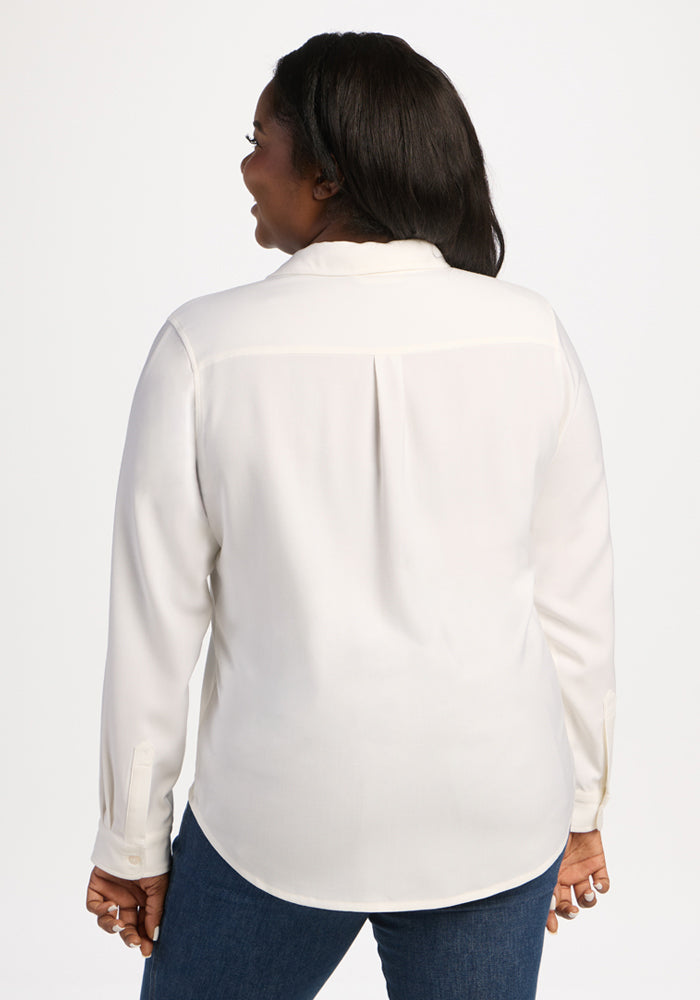 Lorelai Button Up - Eggshell