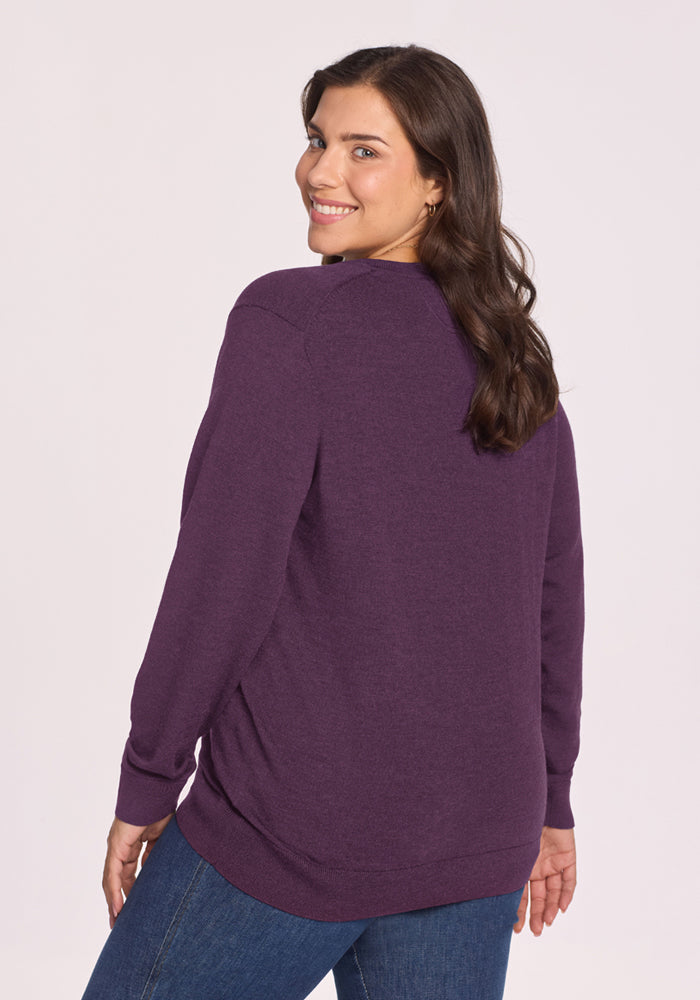 Francesca Sweater - Purple Iris