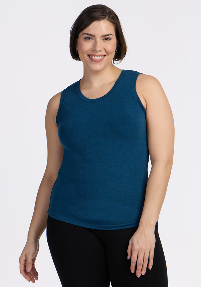 Ava Tank Top - Majolica Blue