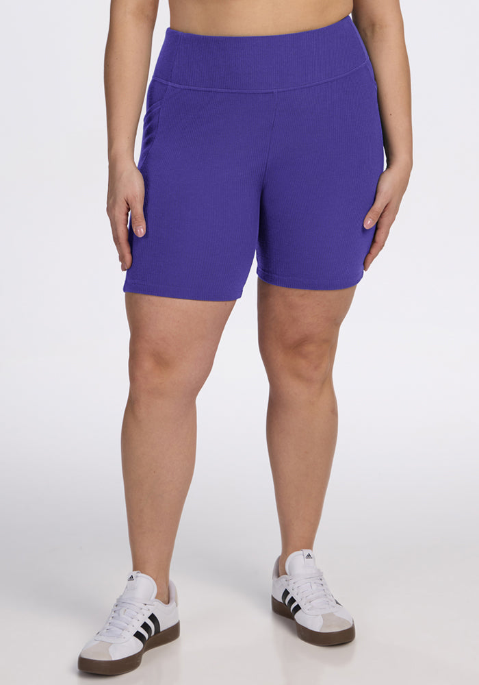 Miley Bike Shorts - Berry Indigo