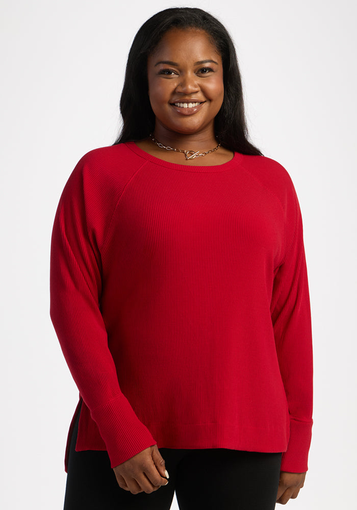 Ainsley Sweater - Maraschino Cherry