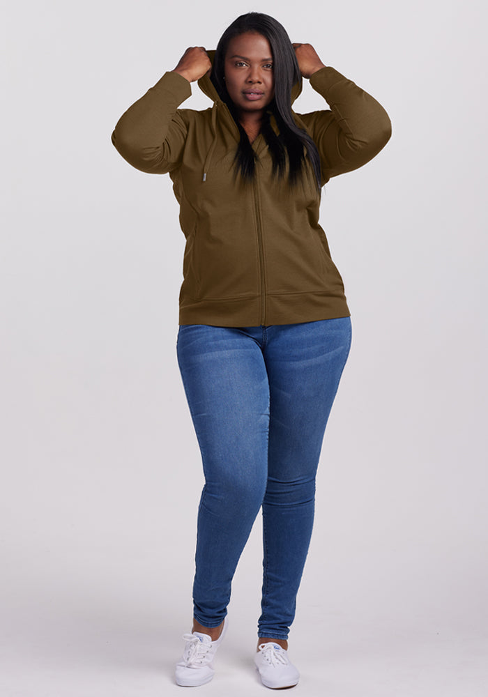 Ryann Hoodie - Olive Leaf