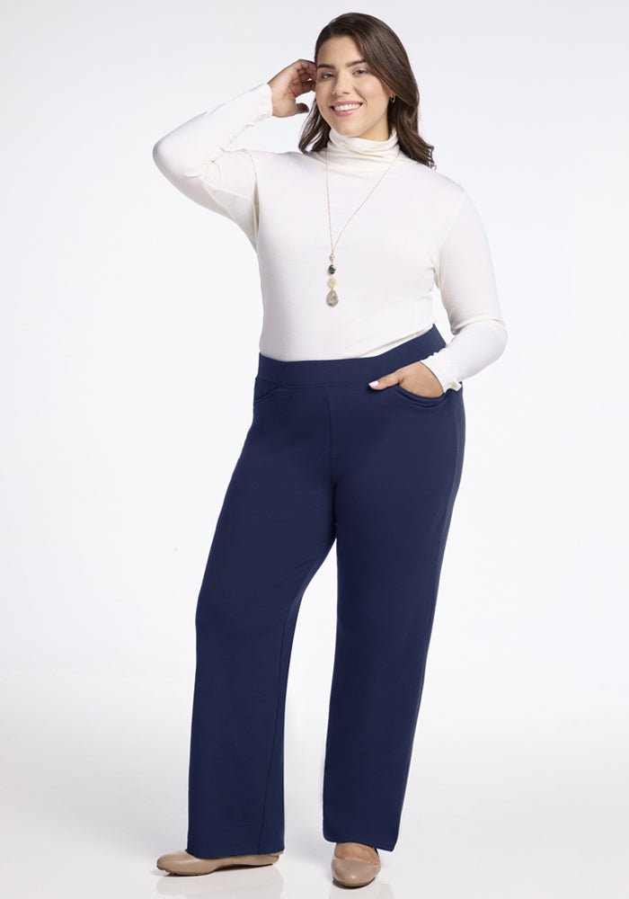 Ellie Wide Leg Pants - Ocean Cavern