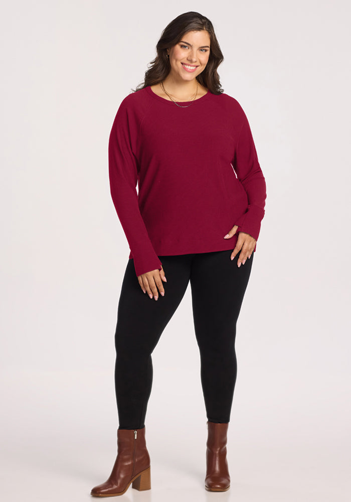 Ainsley Sweater - Beet Red
