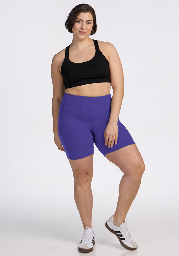 Miley Bike Shorts - Berry Indigo