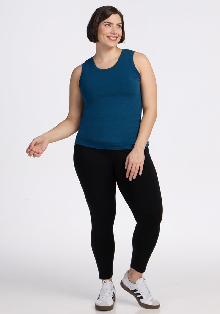 Ava Tank Top - Majolica Blue