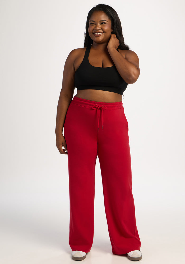 Eloise Wide Leg Pants - Maraschino Cherry