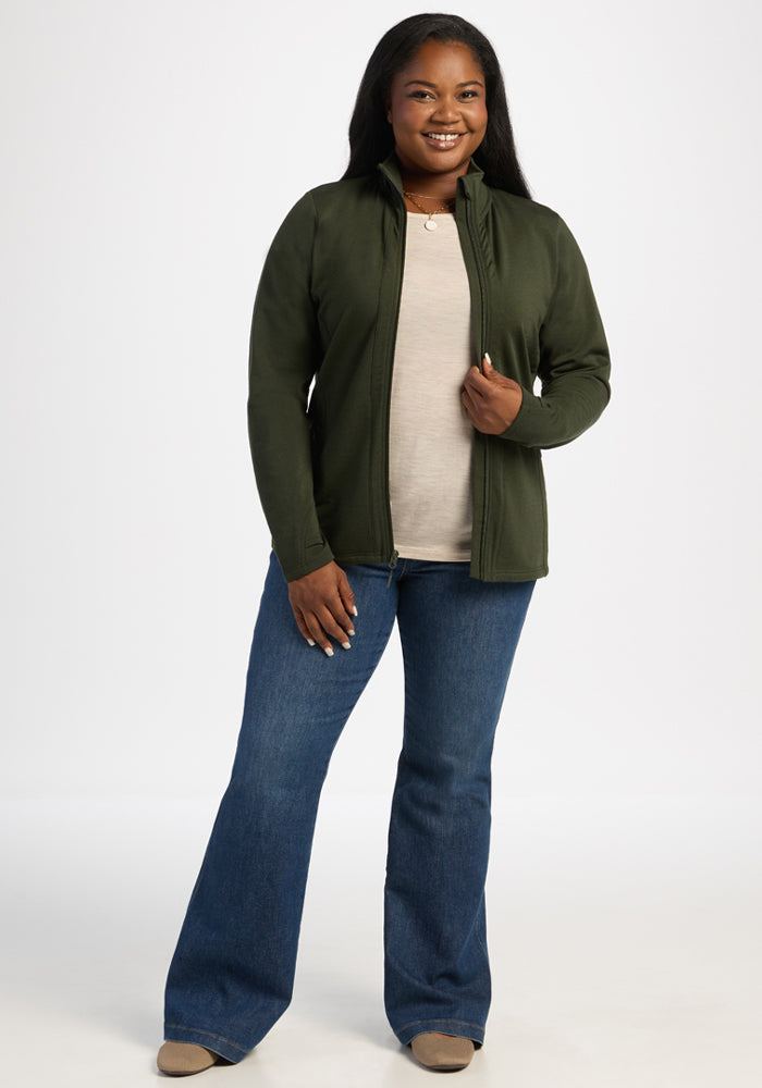 Finley Zip Up Sweatshirt - Duffel Bag