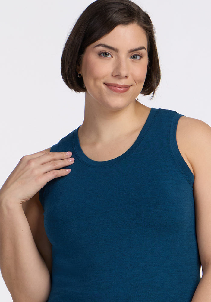 Ava Tank Top - Majolica Blue