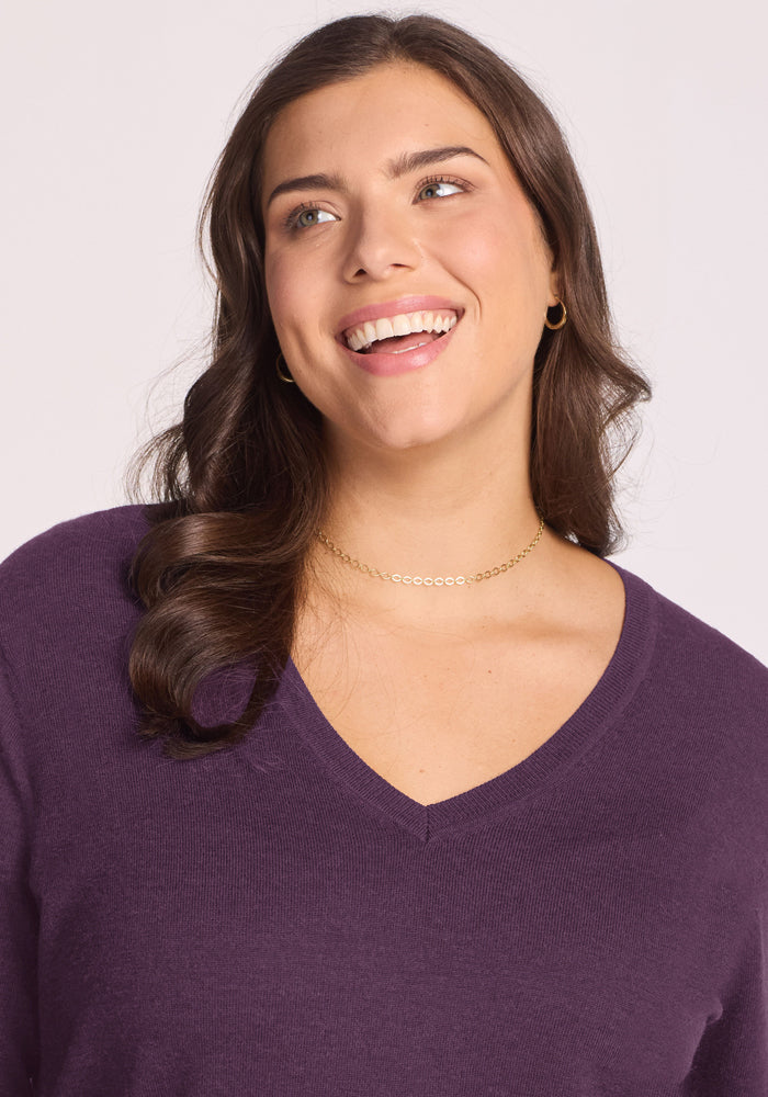 Francesca Sweater - Purple Iris