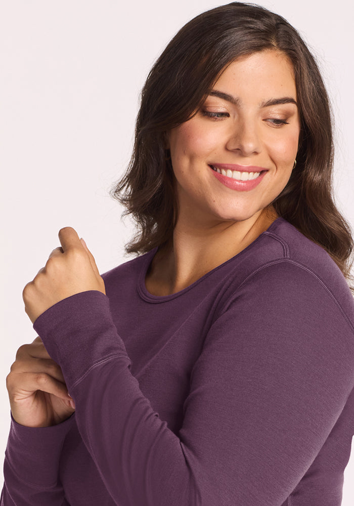 Hannah Long Sleeve Top - Purple Iris